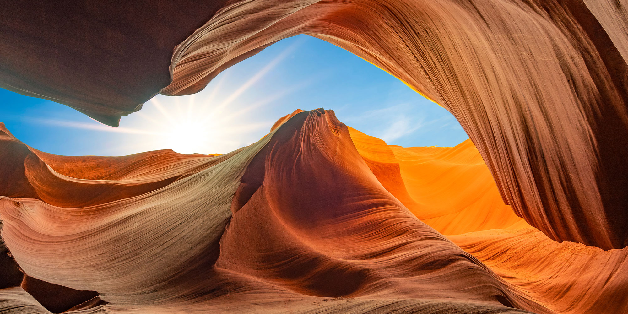 antelope canyons seeing below eye view